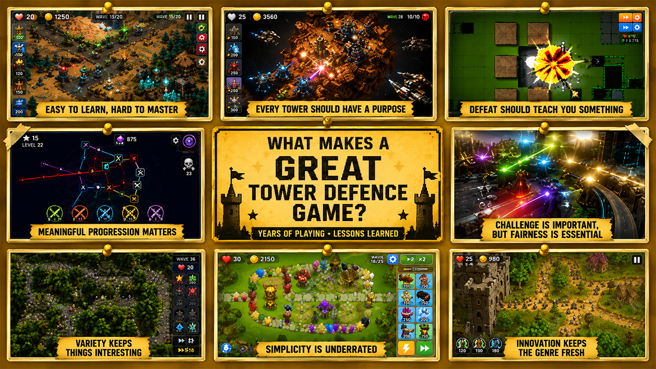 What Makes A Great Tower Defence Game?