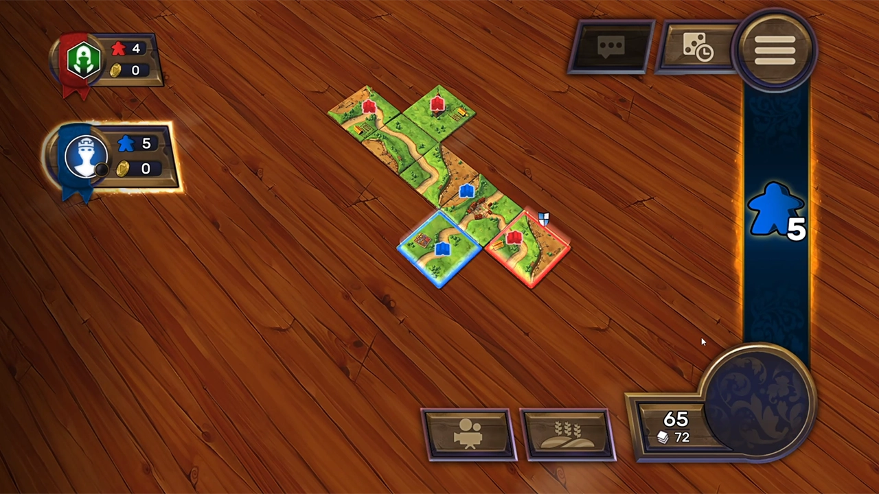 Screenshot from Carcassonne: The Official Board Game