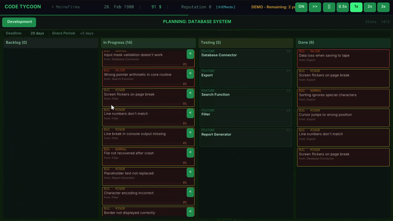 Screenshot from Code Tycoon