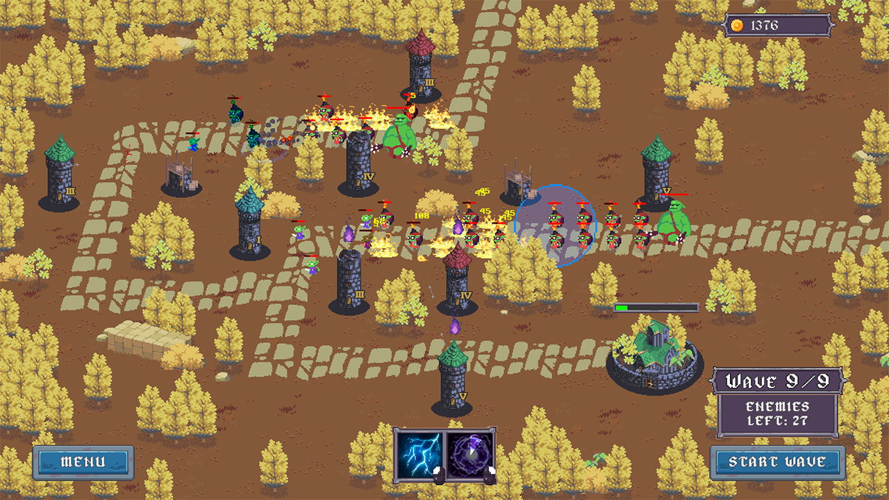 Screenshot from Goblin Buster: Incremental Tower Defense