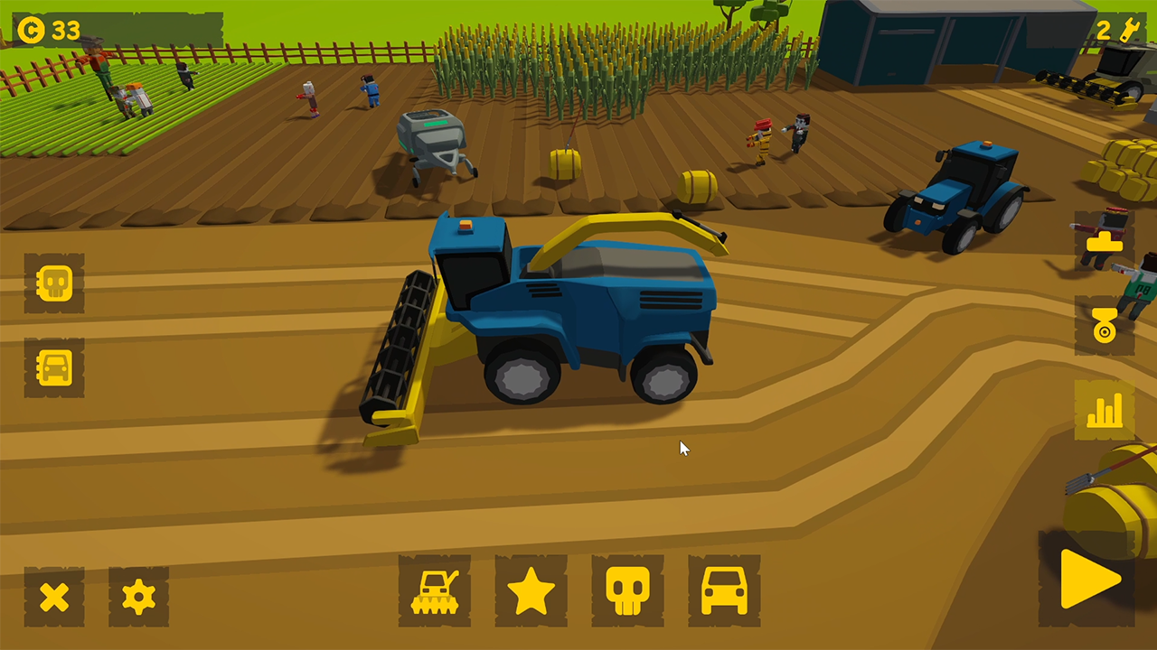 Screenshot from Harvester vs Zombies