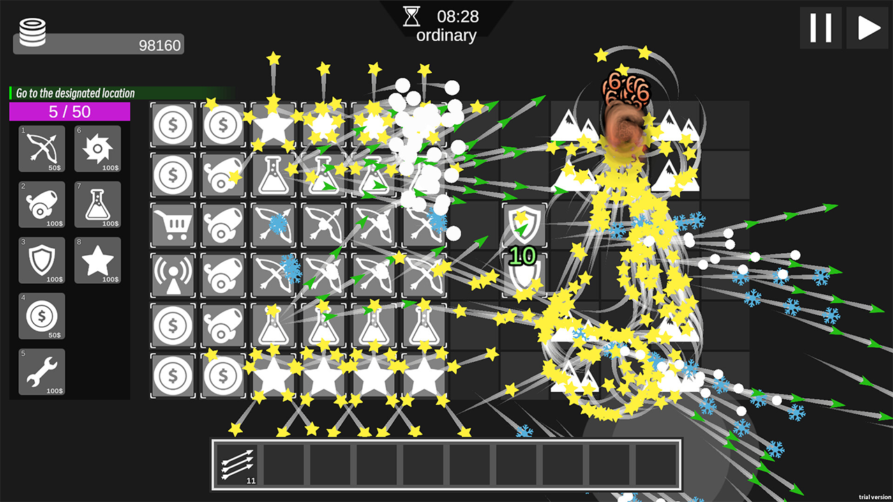 Screenshot from Radical Tower Defense Playtest