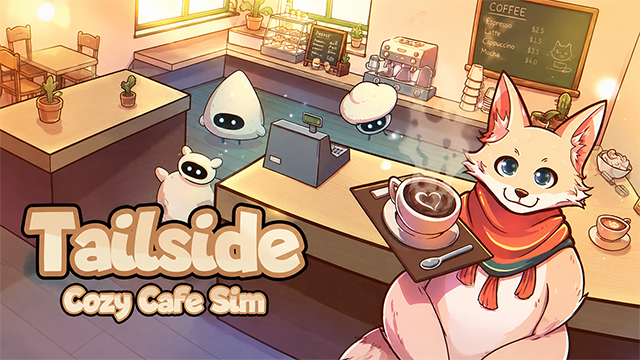 Tailside: Cozy Cafe Sim review artwork