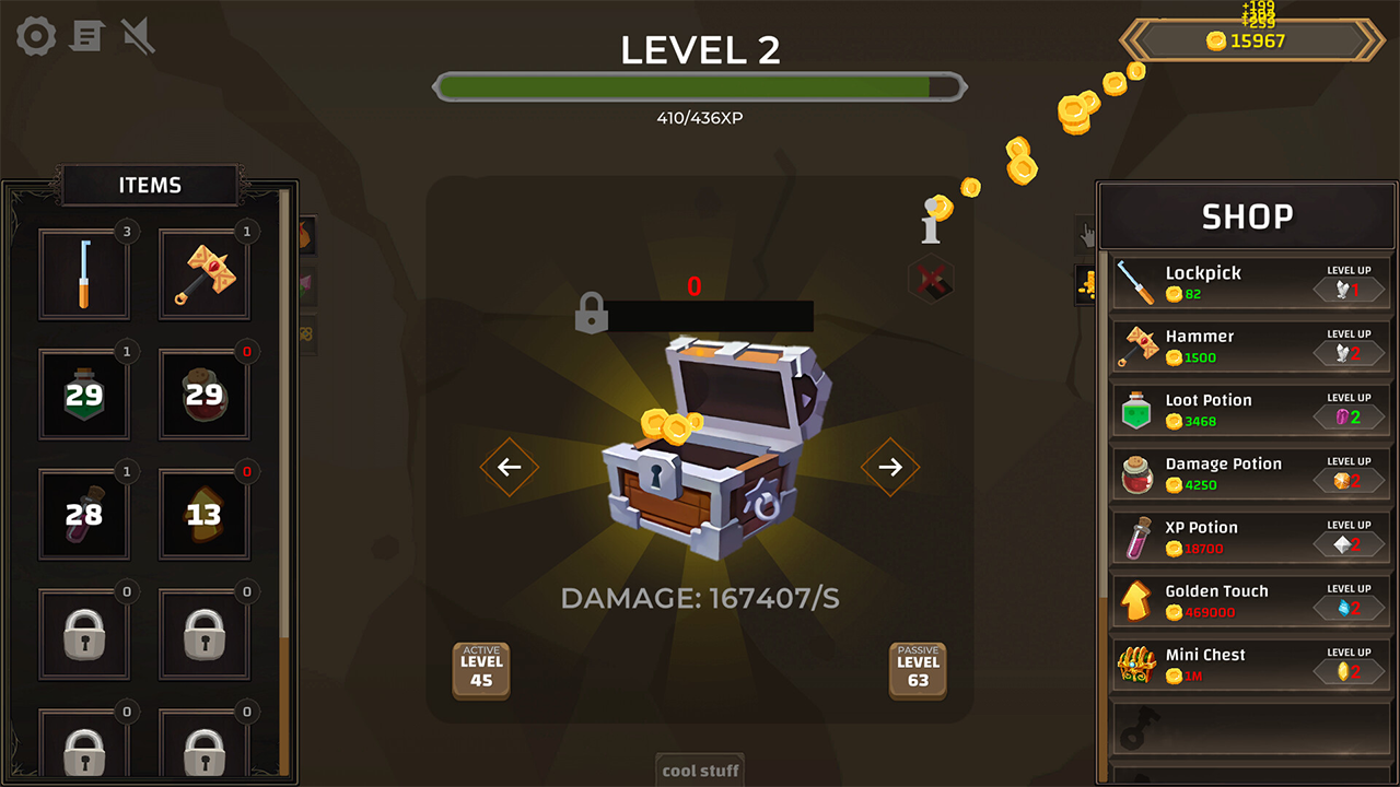 Screenshot from Treasure Chest Clicker